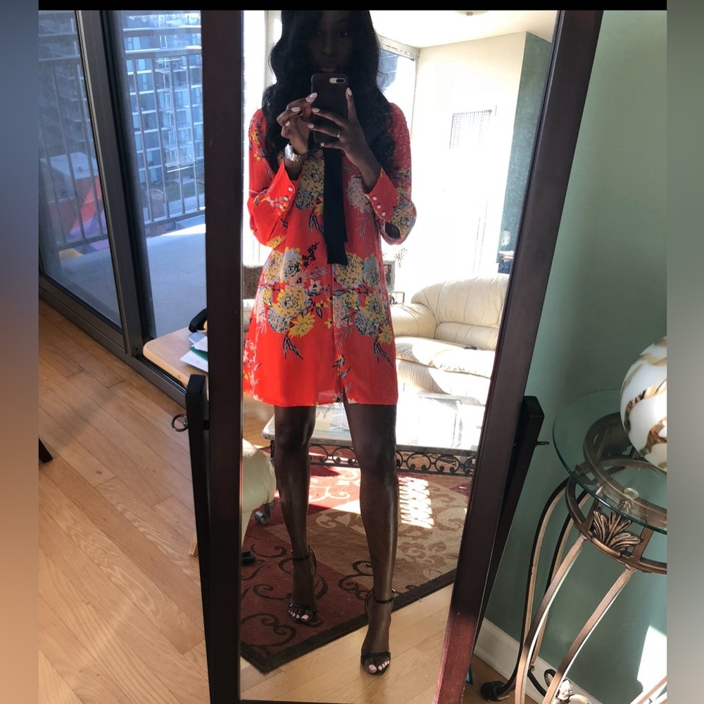 Zara Floral Shirtdress